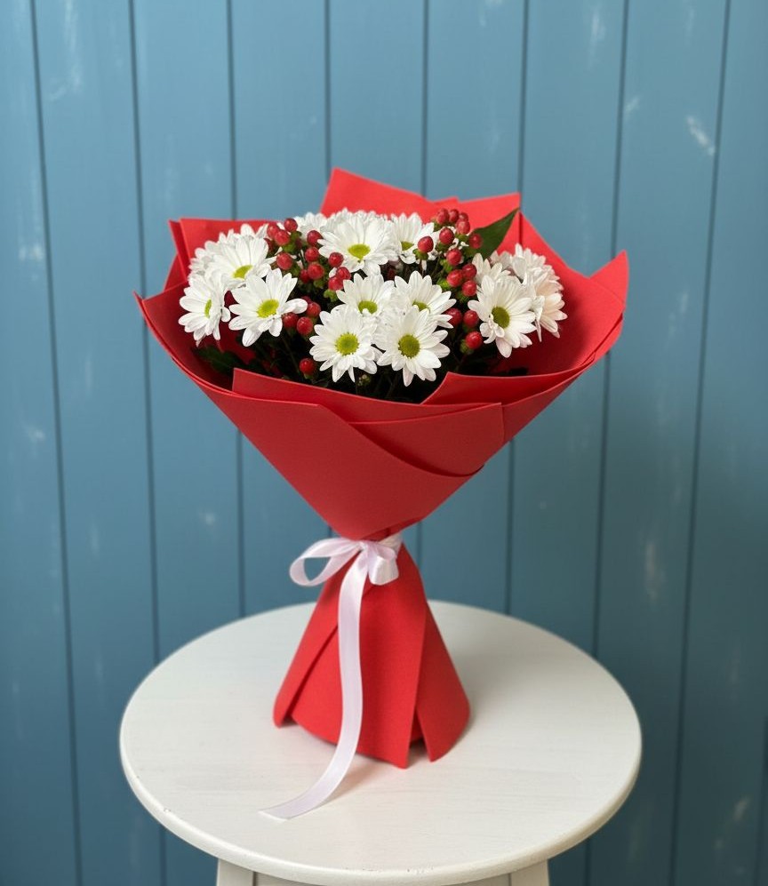 Букет цветов из: Хризантемы в Октябрьское Ханты-Мансийский АО