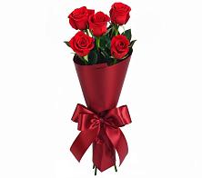 Букет 5 Красных роз Эдлесс Лав в Октябрьское Ханты-Мансийский АО