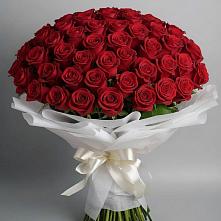 Букет 101 Красная роза Блэк Мэджик в Октябрьское Ханты-Мансийский АО