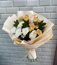 Букет цветов из:  Розы и Хризантемы в Октябрьское Ханты-Мансийский АО