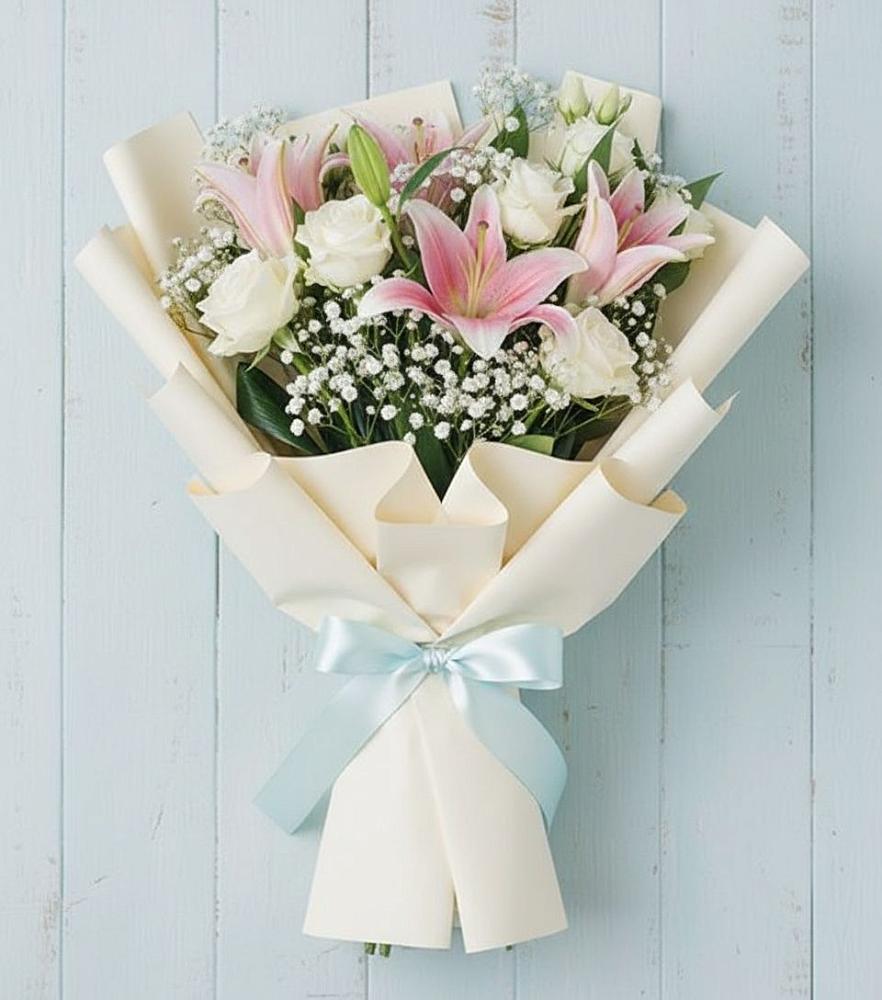 Букет цветов из: Лилии в Октябрьское Ханты-Мансийский АО