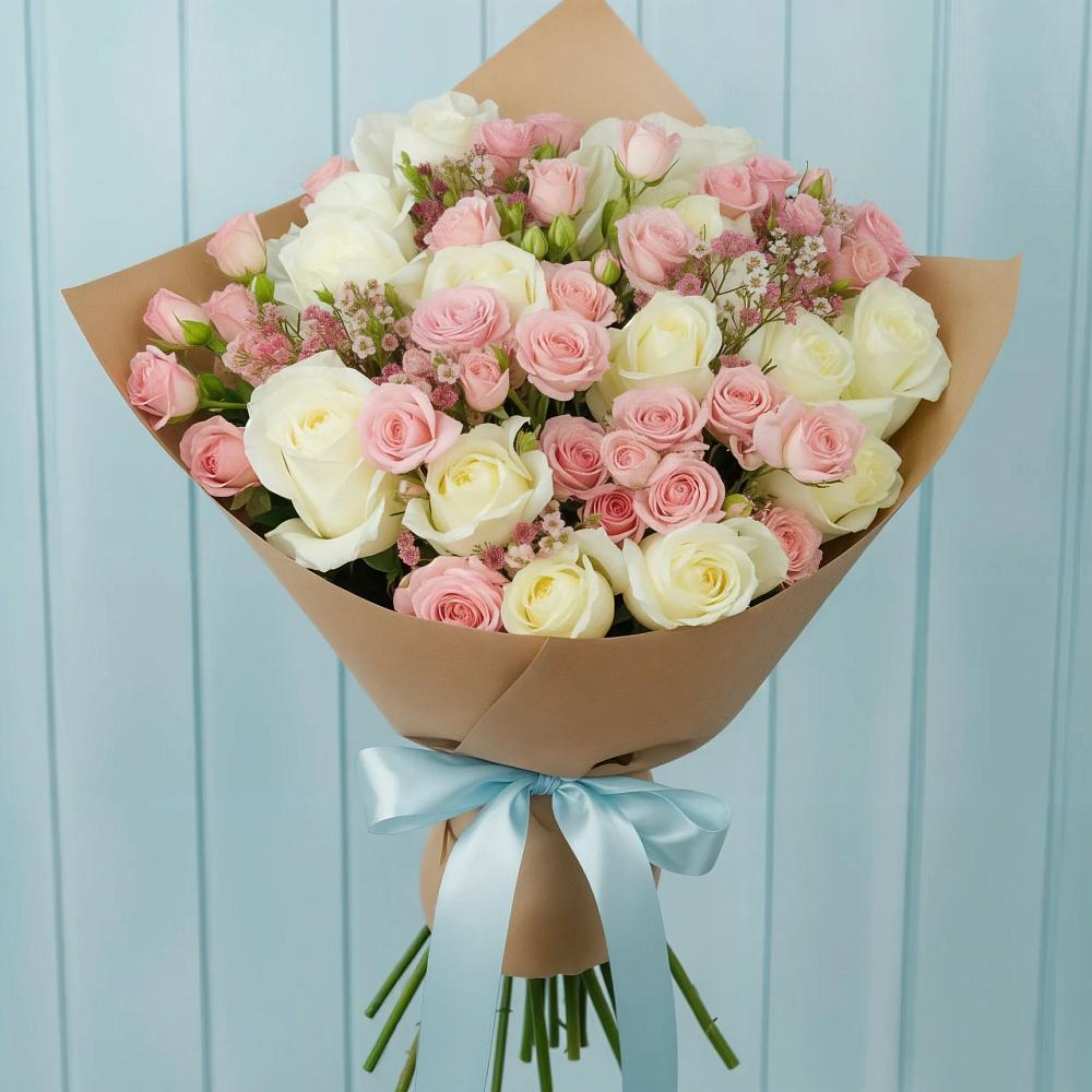 Букет цветов из: Розы в Октябрьское Ханты-Мансийский АО