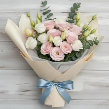 Букет цветов из:  Лизиантусы в Октябрьское Ханты-Мансийский АО