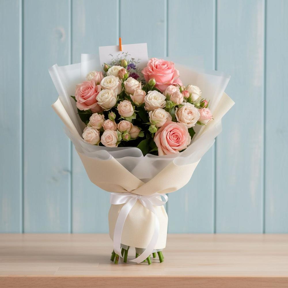 Букет цветов из: Розы в Октябрьское Ханты-Мансийский АО