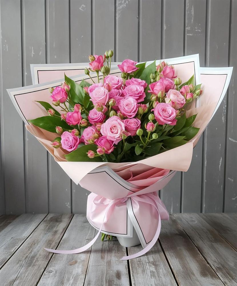 Букет Розовый кустик в Октябрьское Ханты-Мансийский АО