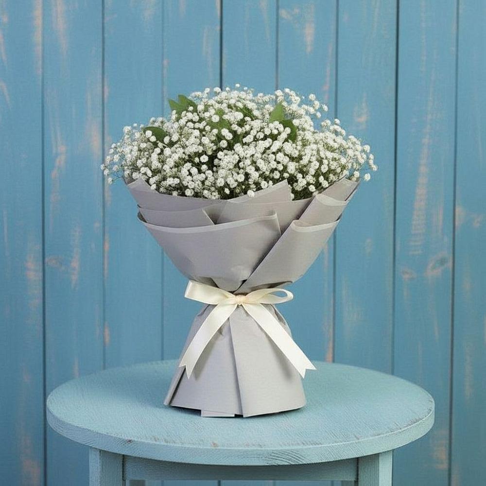 Букет цветов из: Гипсофила в Октябрьское Ханты-Мансийский АО