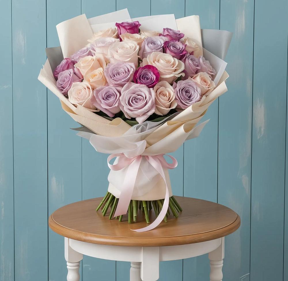 Букет цветов из: Розы в Октябрьское Ханты-Мансийский АО