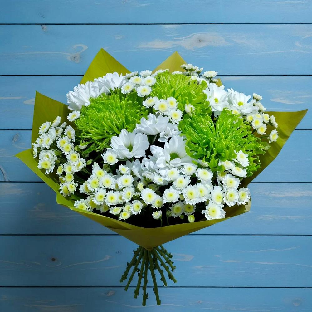 Букет цветов из: Хризантемы в Октябрьское Ханты-Мансийский АО