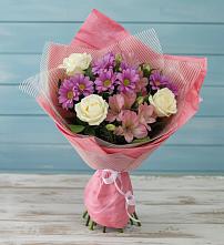 Букет цветов из:  Герберы в Октябрьское Ханты-Мансийский АО