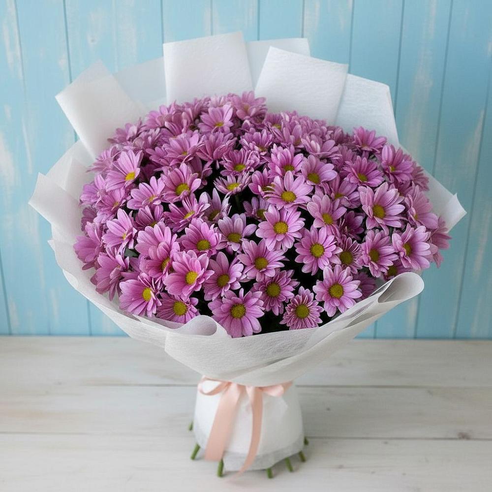 Букет цветов из: Хризантемы в Октябрьское Ханты-Мансийский АО