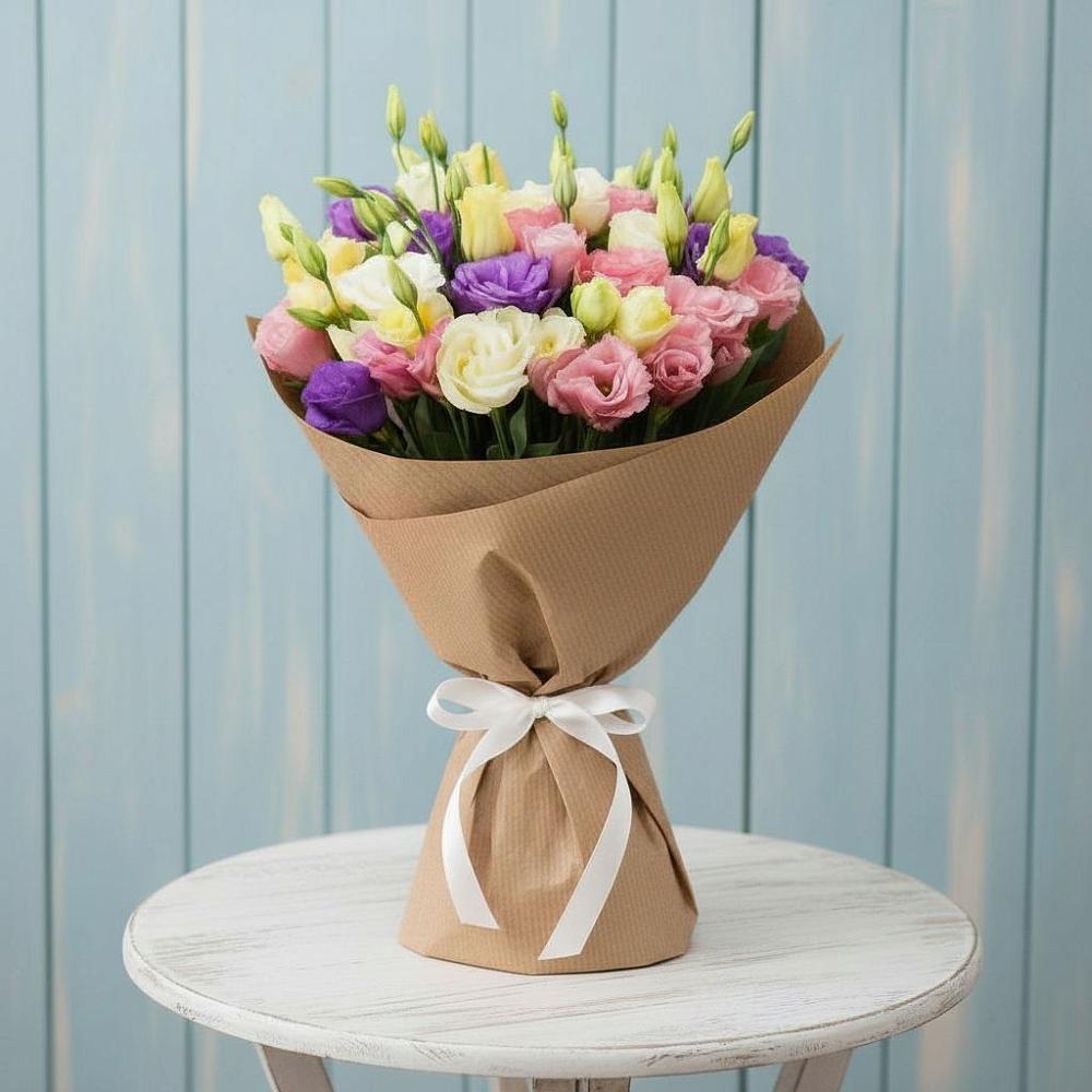 Букет цветов из: Лизиантусы в Октябрьское Ханты-Мансийский АО