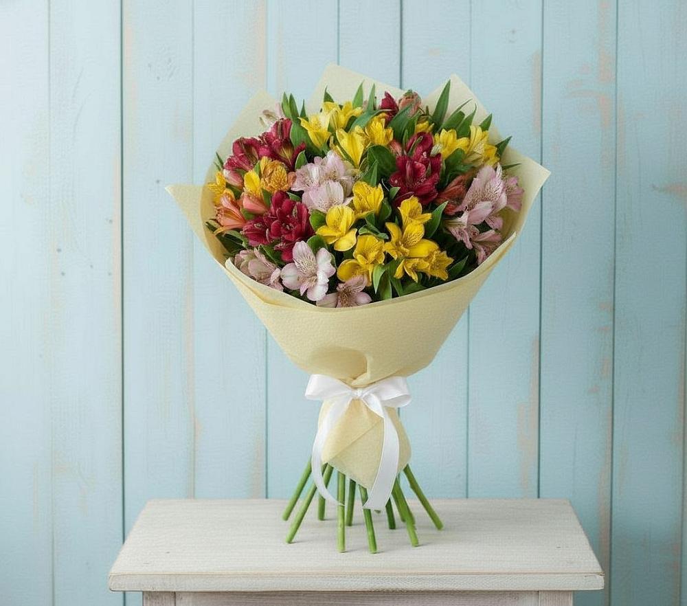 Букет цветов из: Альстромерии в Октябрьское Ханты-Мансийский АО