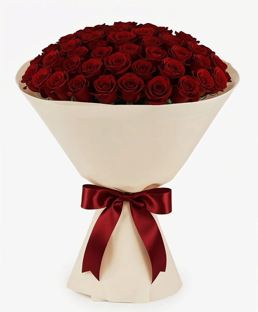 Букет 101 Бордовая роза Блэк Бакарра в Октябрьское Ханты-Мансийский АО