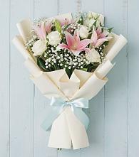Букет цветов из:  Лилии в Октябрьское Ханты-Мансийский АО
