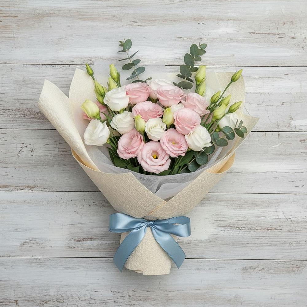 Букет цветов из: Лизиантусы в Октябрьское Ханты-Мансийский АО